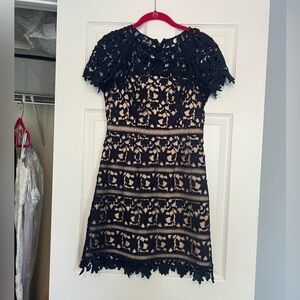 Blue crochet dress
